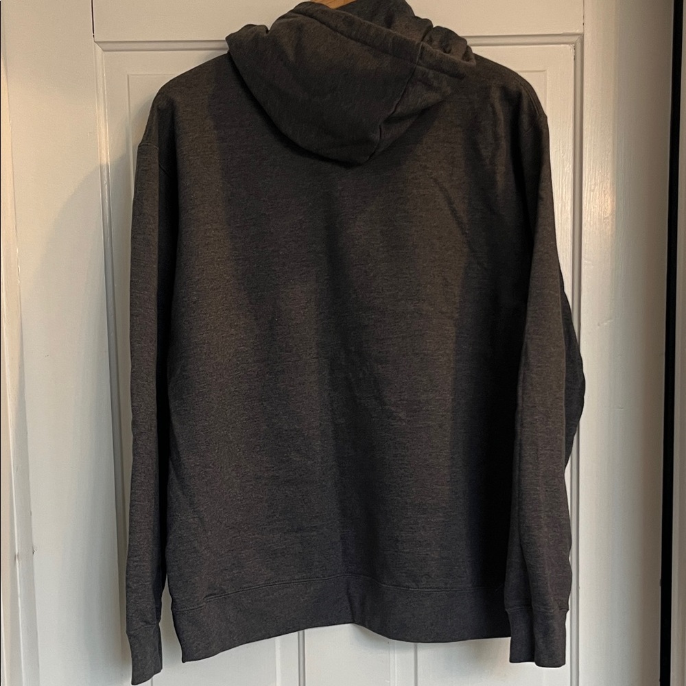 Port and Company Charcoal Maui Hoodie with Blue Graphic Size Large - Picture 5 of 5